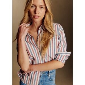 Sézane Max Oversized Striped Shirt 36